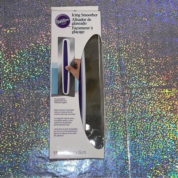 Wilton Cake Icing Smoother 9 in X 3 in Stainless Steel NEW IN BOX - Picture 6 of 12